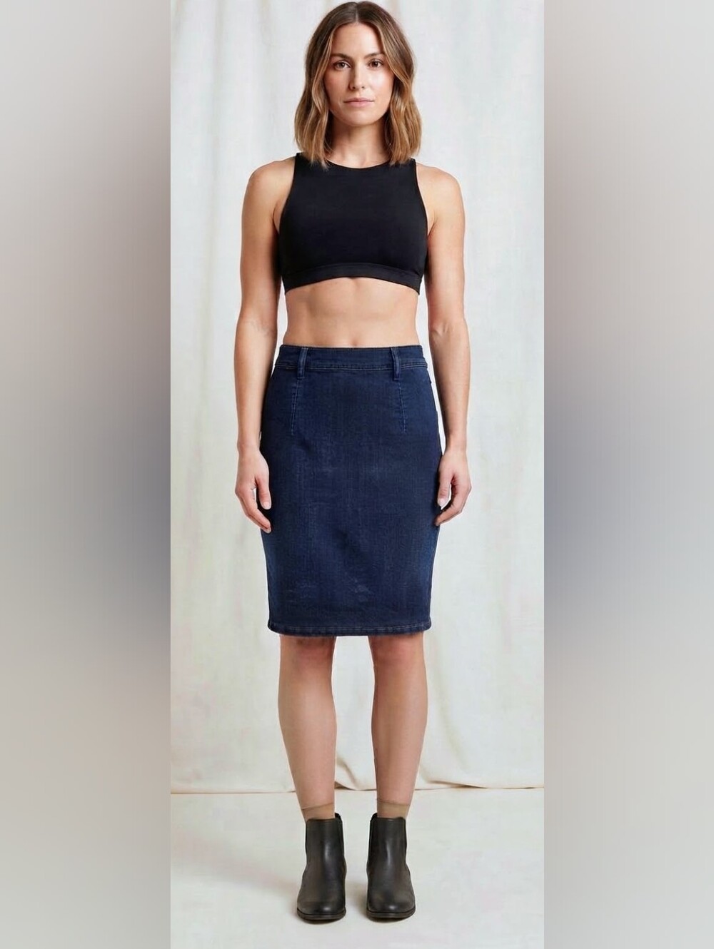 Guess Dark Wash Denim High Waisted Pencil Skirt Size S